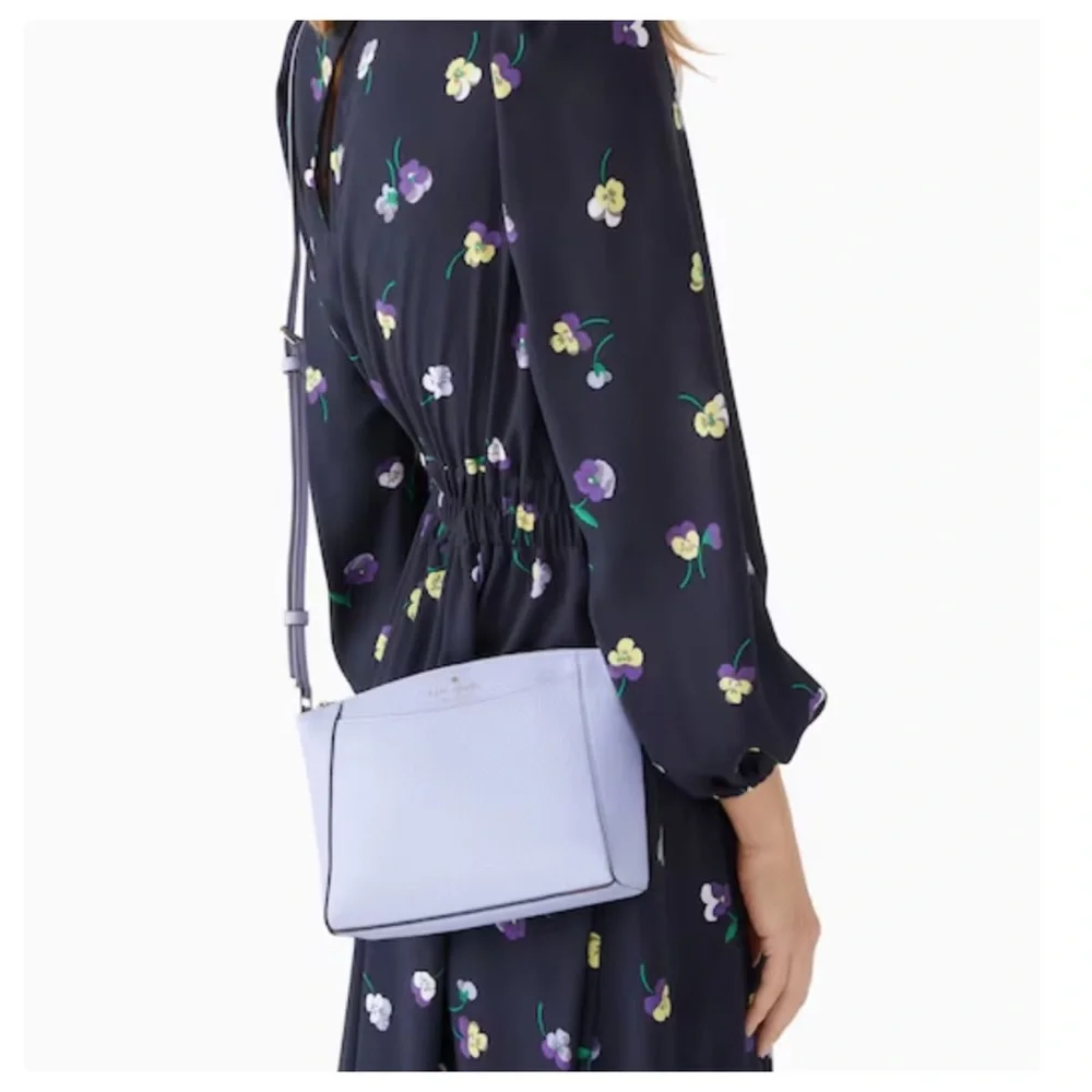 ♠️NEW KATE SPADE ♠️ Monica crossbody viola flower purse - Picture 3 of 9